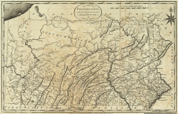 1795 Pennsylvania Map