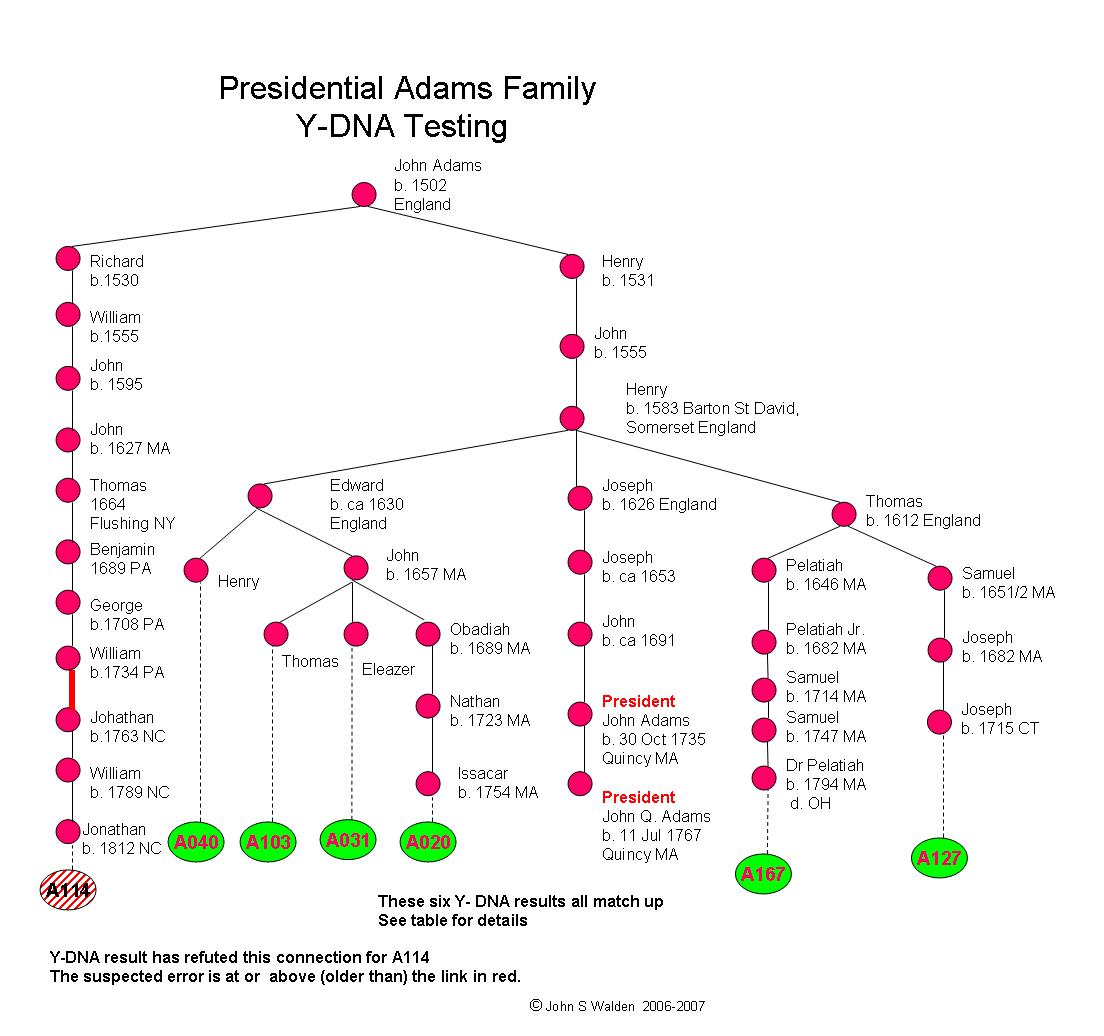 president john adams family tree Blake Marble