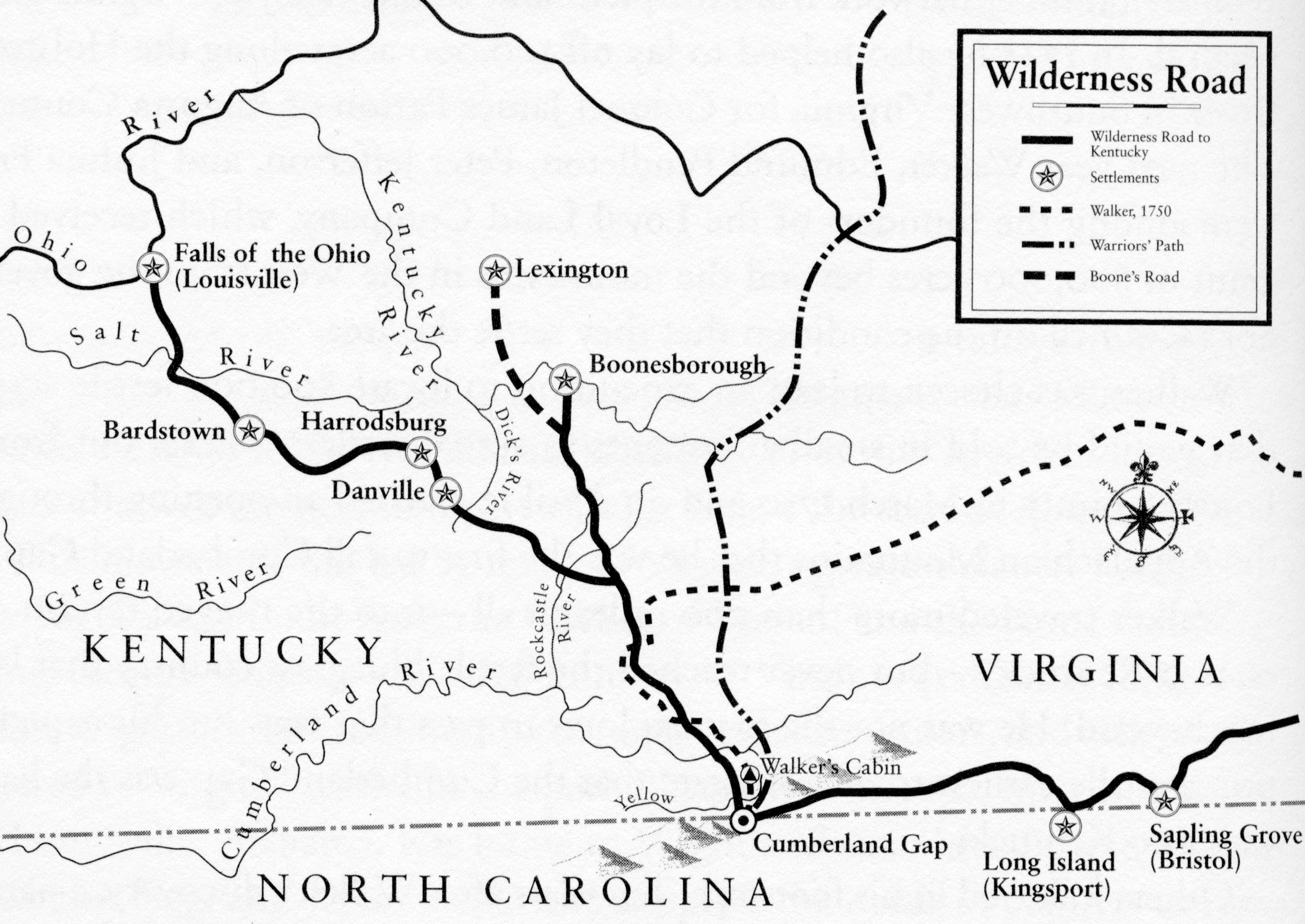 Wilderness Road Map